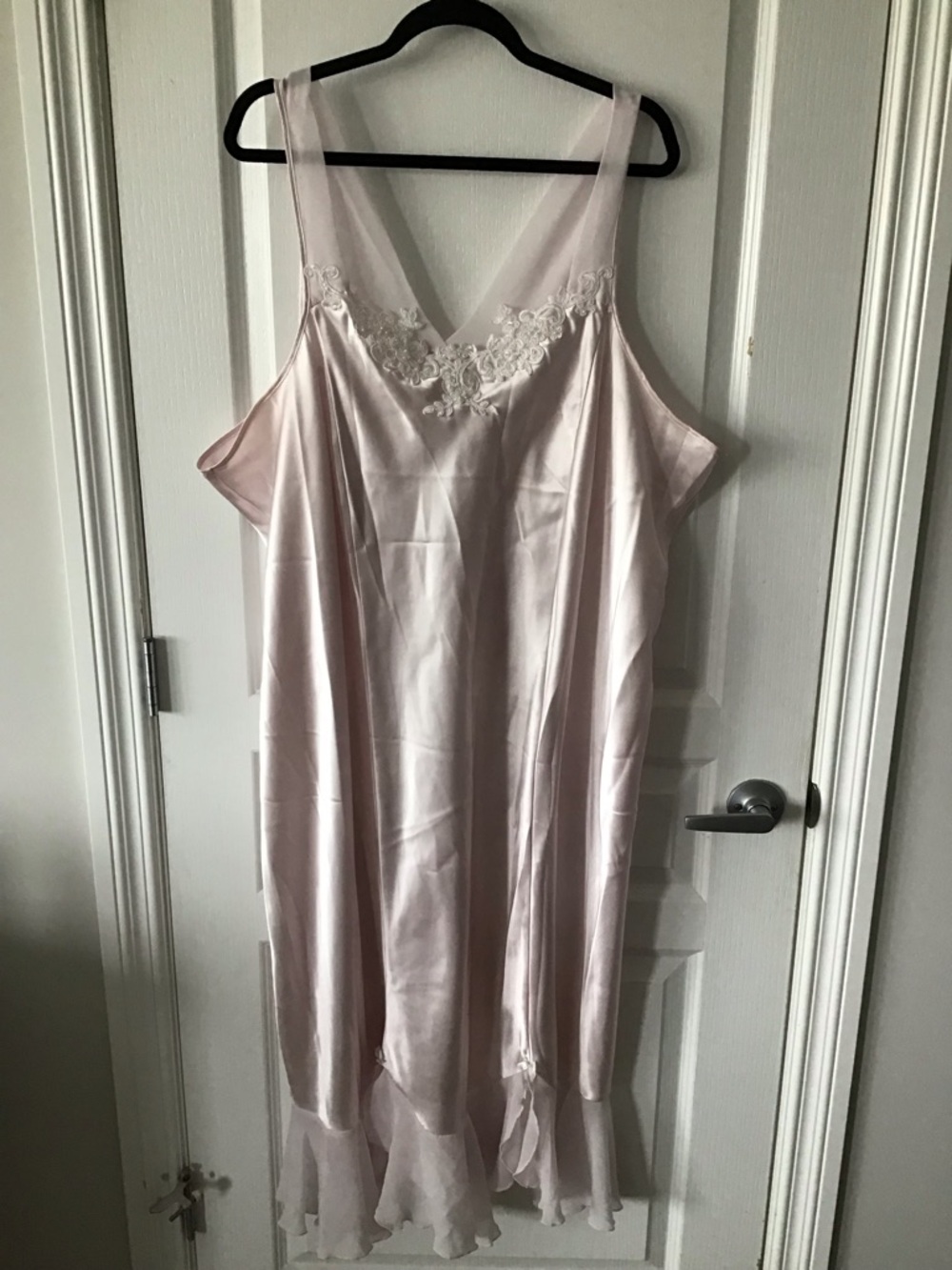 Serenade Silky Lace-Trim Slip Dress